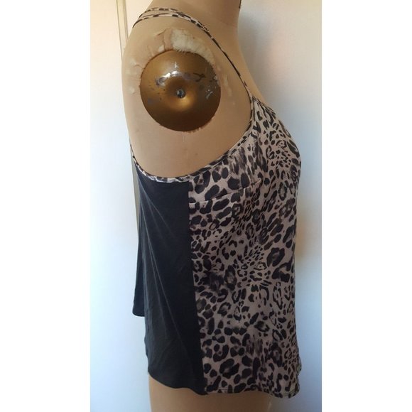 Victoria's Secret cheetah animal print gray white camisole tank lingerie M - Picture 9 of 12